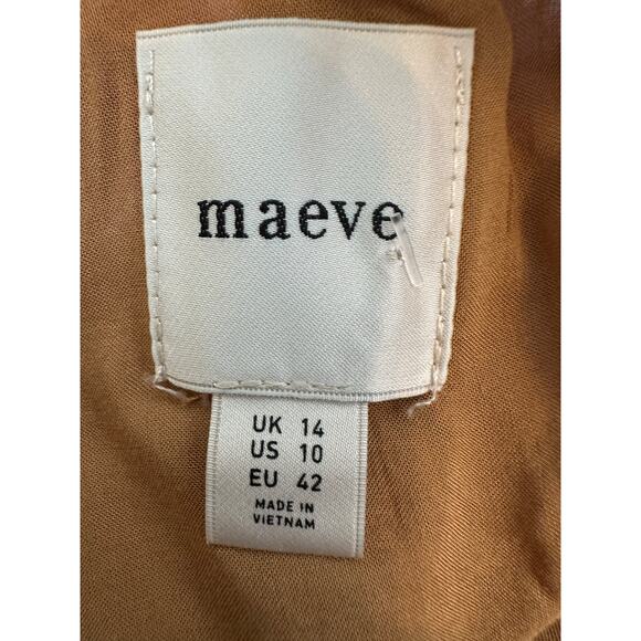 Anthropologie Maeve Striped Taffeta A-Line Mini Skirt Size 10 Academia Coquette - Picture 7 of 15